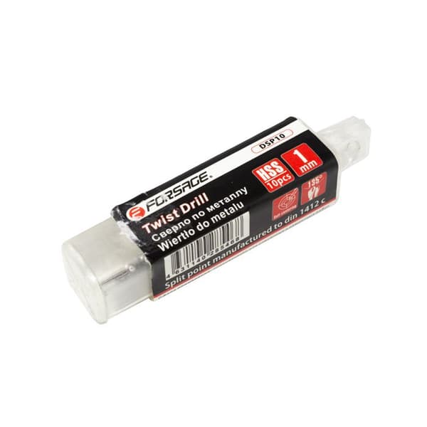 10-delars HSS metallborrset 1 mm