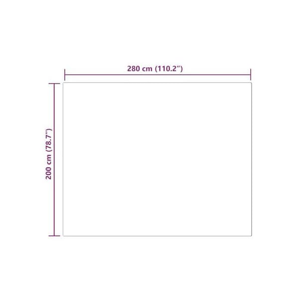 Matta i konstpäls - vidaXL - Grå - 200x280 cm - Polyester - Rektangulär - Supermjukt - Hållbart