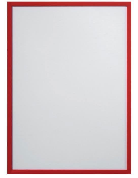 Franken - ITSA4M/5 01 - Dokumenthållare A4-format, magnetisk 0,32 mm, set om 5, röd