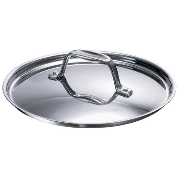 Chef rostfritt stål lock - D: 16 cm