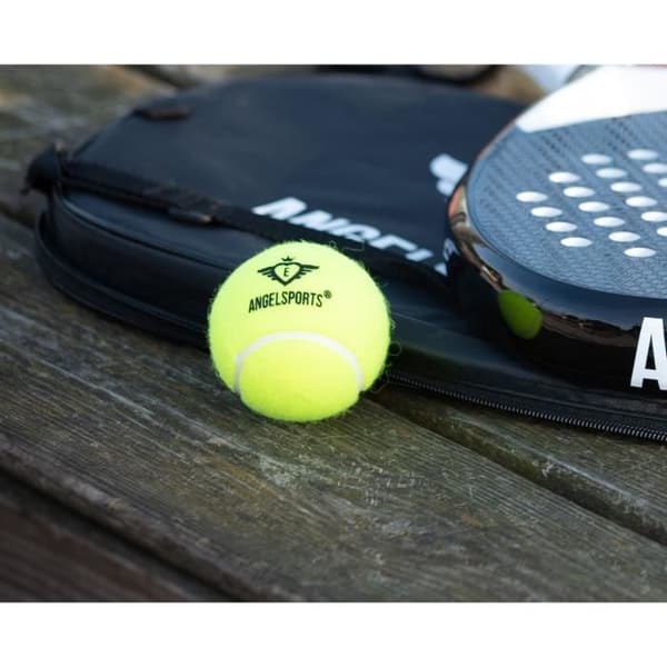Padelboll - PRO - Gul - Rör med 3 - 45% Ull - Hög Kvalitet