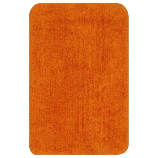 Badrug - vidaXL - 3 st - Orange - Rektangulär - Tvättbar