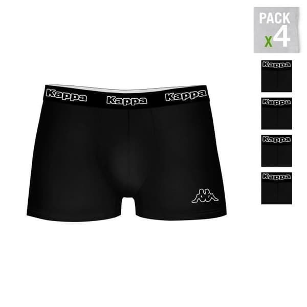 Slips - KAPPA - Noir - Pack av 4 - 95% Bomull - Optimal komfort