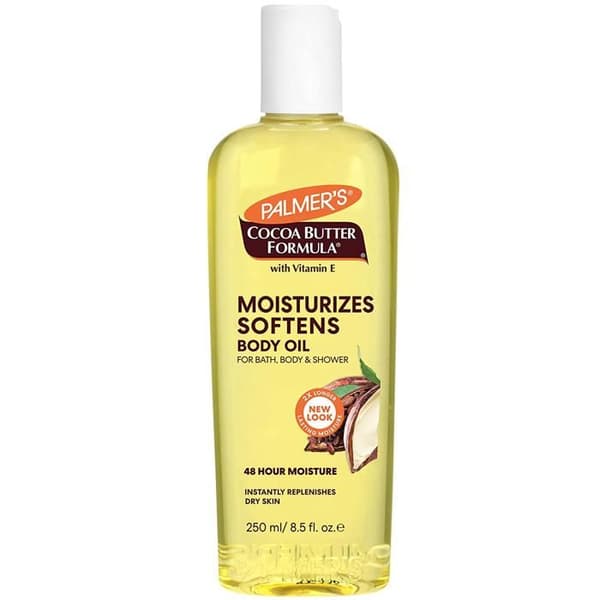 Kroppsolja - Kakaosmör - 250ml - Återfuktande - Vitamin E - Torr hud