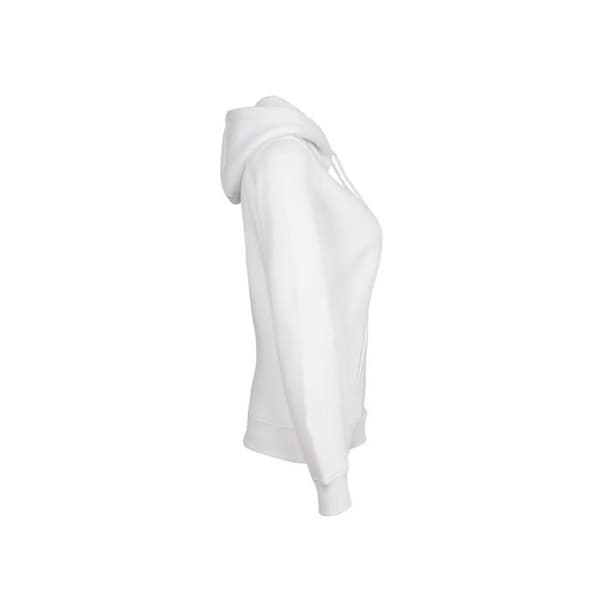 Bygg Ditt Varumärke Dam Heavy Hoody Blouson, Vit, L Kvinna