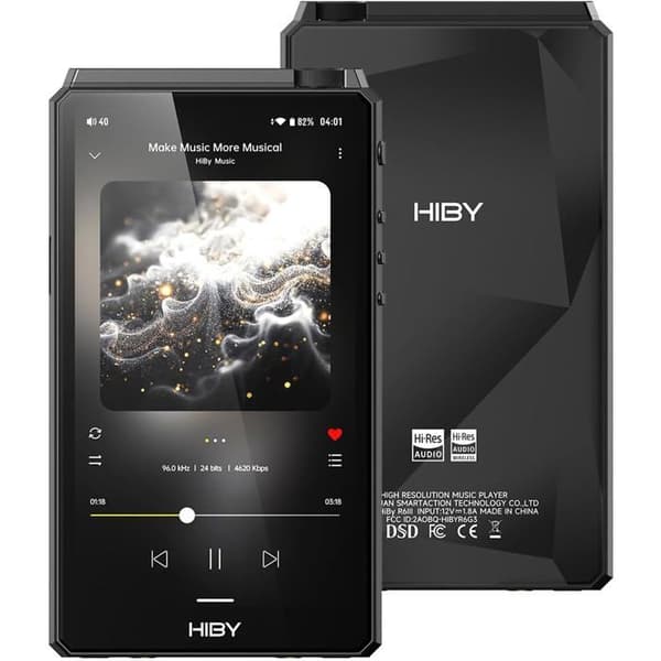 HiBy R6III 2025 — MP3-spelare / DAP Android 12, Klass A/AB, 64 Go, Bluetooth 5.0, Wi‑Fi, DSD512