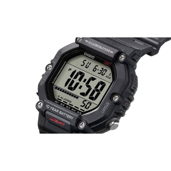 Klocka - CASIO - AE-1600H - Man - Svart - Kvarts - Digital