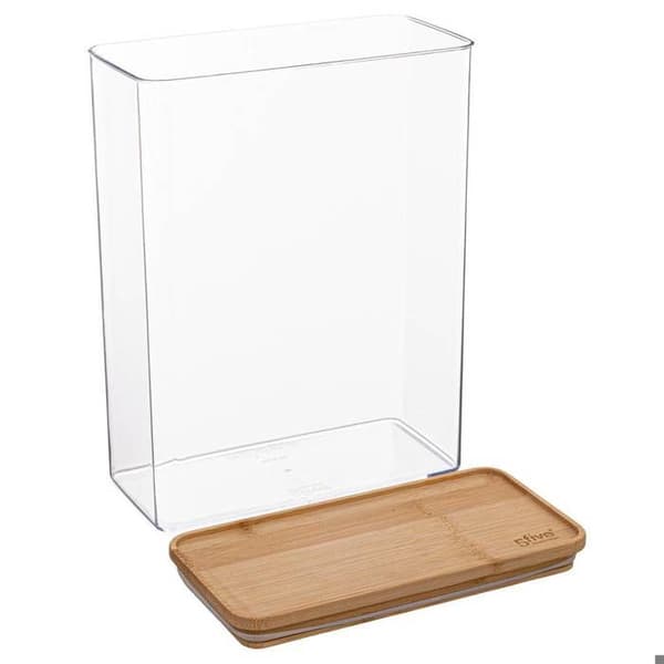Rektangulär förvaringslåda med bambulock "Eske" 4,3L - 5 five simply smart