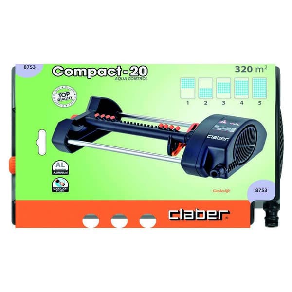 Oscillerande vattenspridare Compact-20 Aqua Control - Claber
