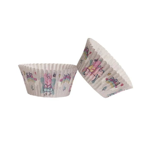 25 Pappersformar för cupcakes Peppa Pig 5 x 3 cm