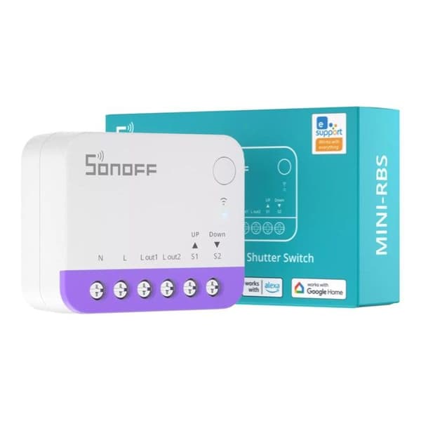 Intelligent strömbrytare för Sonoff MINI RBS Matter