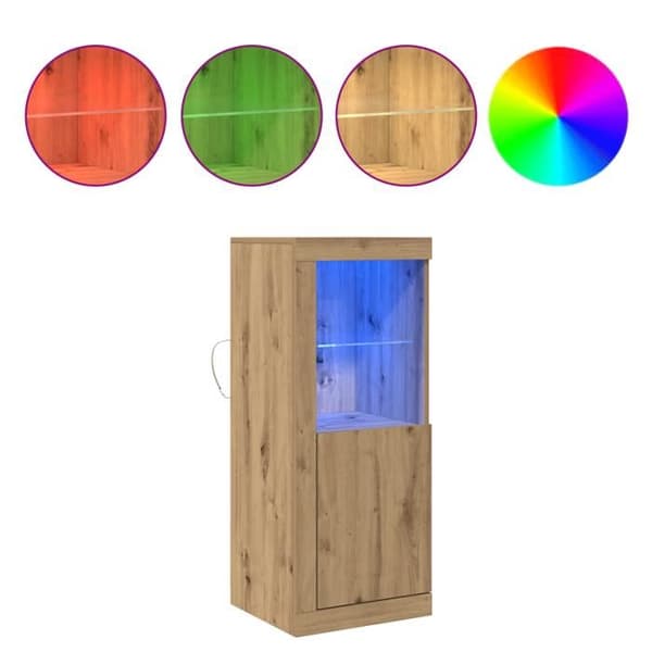 Buffé - Ek Artisan - 1 dörr - LED - Elegans Chic