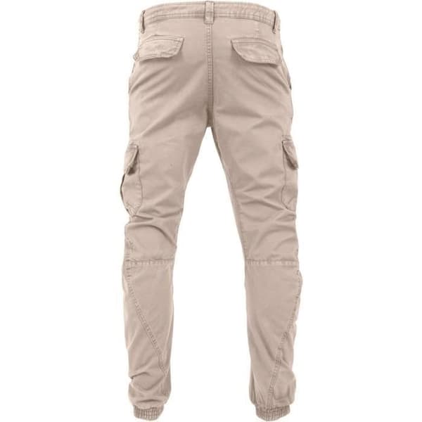 Cargo-joggingbyxor - Urban Classics - Sandbeige - 100% bomull - För män - Bekväm passform