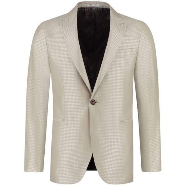 Blazer Michael Kors Silke Blandning Jacquard - beige