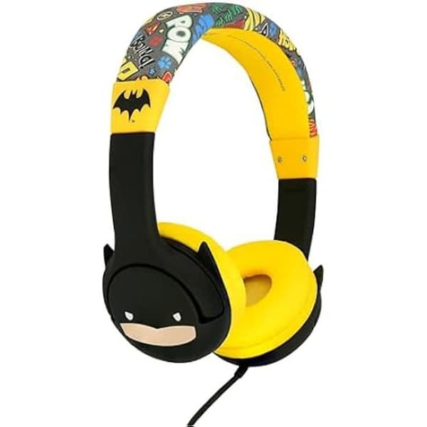 Barnhörlurar - OTL TECHNOLOGIES - Batman Chibi - Akustisk säkerhet 85 dB - Optimal komfort - Trådad 3,5 mm