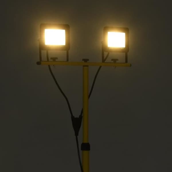 vidaXL LED-projektor med stativ 2x20 W Varmvit
