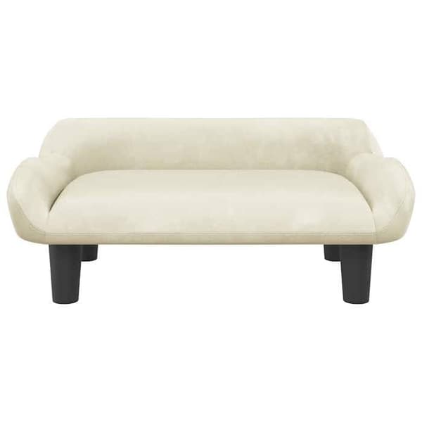 vidaXL Barnsoffa kräm 70x40x24 cm sammet, mini soffa, mini soffa-stol, mini soffa för barn, soffa av 3196355
