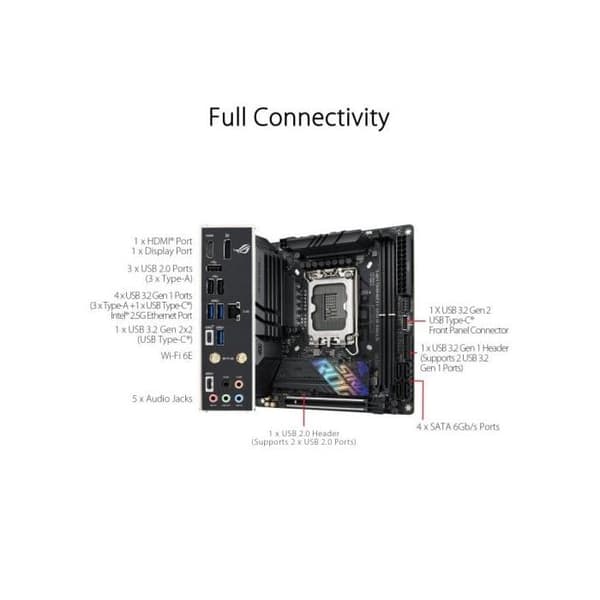 ASUS ROG STRIX B760-I GAMING WIFI mini ITX Socket LGA1700 Chipset Intel B760