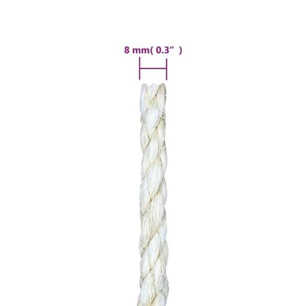 vidaXL 100% Sisal Rep 8 mm 25 m 155017