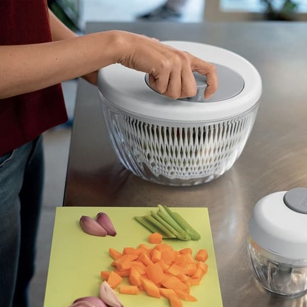 Salladscentrifug - GUZZINI - Spin & Store - 26 cm - Vit - Modern design