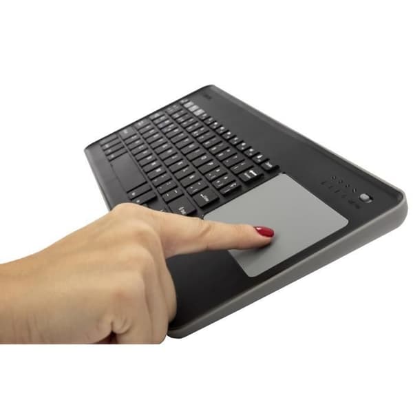 SilverHT Touchpad Trådlös KB Mörkgrå, Trådlös, Bluetooth, Membrantangentbord, QWERTY, Grå