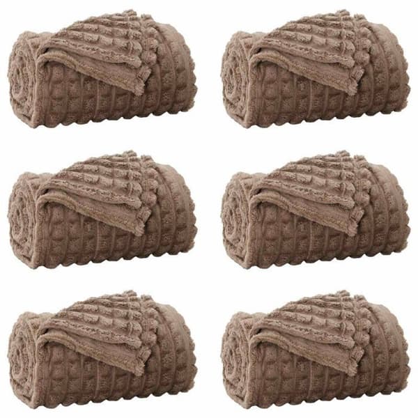 Täckning - VIDAXL - Lot 6 - Kamel - 200 x 150 cm - Polyesterfleece