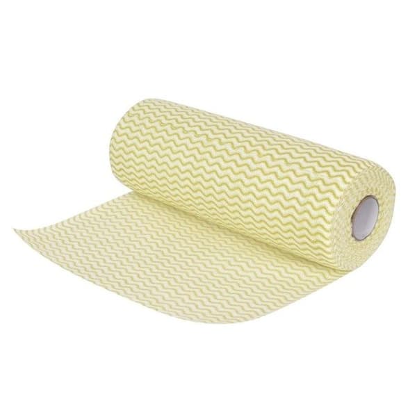 Gul non-woven chiffon - Rulle med 100 chiffoner - Jantex