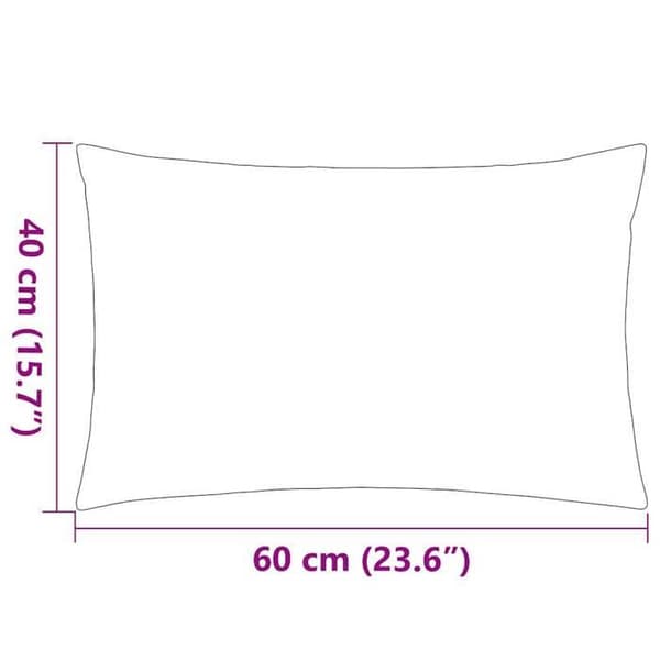 vidaXL Utomhuskudde 2 Styck 60 x 40 cm Grå