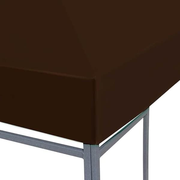 vidaXL Gazebo Top Canvas 310 g/m² 3x3 m Brun