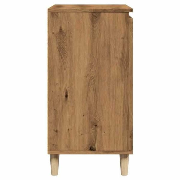 vidaXL Buffé ek hantverk 60x35x70 cm ingenjörsträ 856477