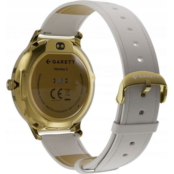 Bluetooth-klocka - smart klocka - Garett Verona 2 Gold Mesh