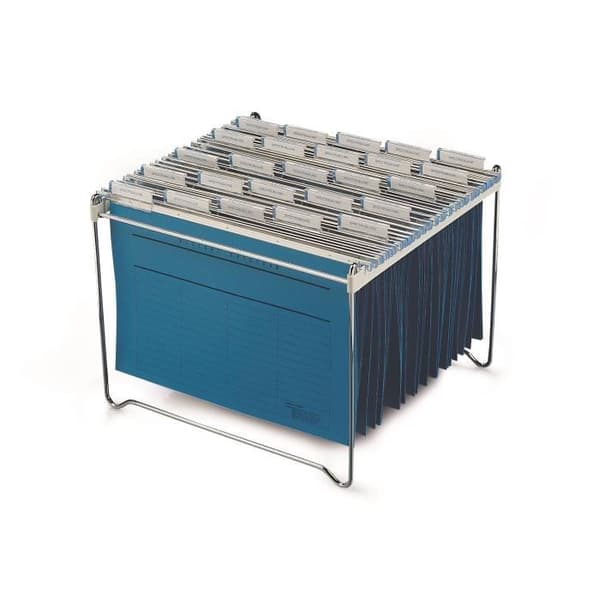 Hängande metallfack - HÅLLBARA - Silver - 30-40 cm - Kontor - 1 styck