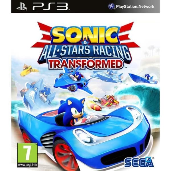 SONIC & ALL STARS RACING TRANSFORMED / PS3-spel