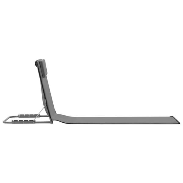 Set med 2 vikbara strandmattor - Grå - 160 x 53 x 47 cm