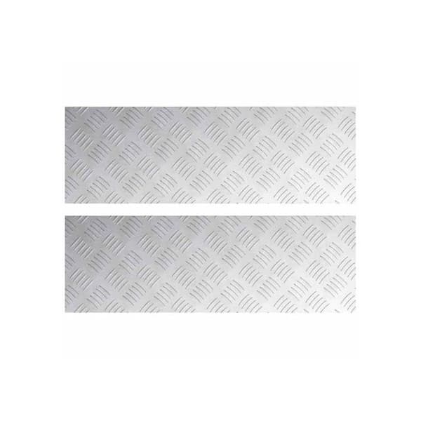 Antisliptrappa - vidaXL - 75x25 cm - Silver - Aluminium - Rektangulär - Set om 2