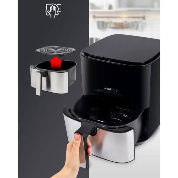 Luftfritös - Clatronic - FR3782H - 5L - Rostfritt stål - 8 automatiska program