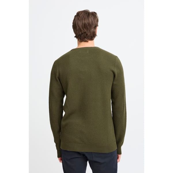 Pull col rond Blend Redhill - Grön - S