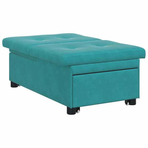 Turkos Sängsoffa 67 x 194 x 38 cm Sammet