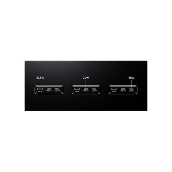 USB C-laddare - UGREEN - Nexode Pro - 65W - 3 portar - Internationell adapter