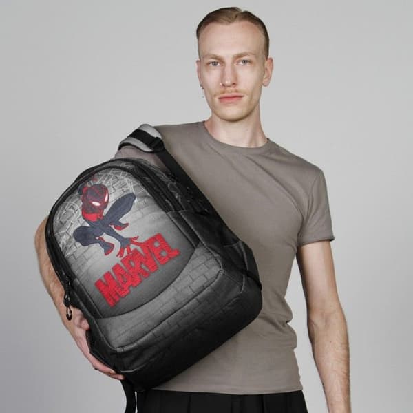 Löparryggsäck PLUS - Spiderman Spin - Grå - One Size