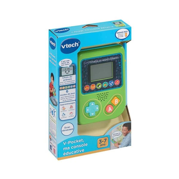 VTECH - V-POCKET, MIN UTBILDNINGSKONSOL - Grön