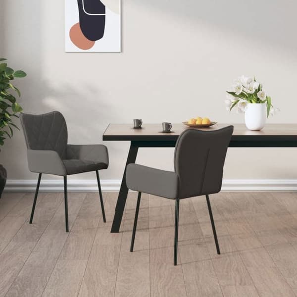 vidaXL 2x Matstolar Middagsstolar Kökställningar Middagsmöbler Restaurang 344832