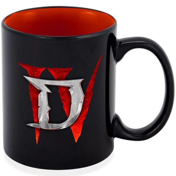 Mugg - BLIZZARD - Diablo IV - Lilith - 330 ml - Keramik - Svart/Röd