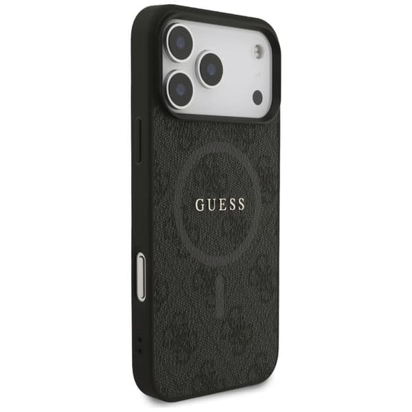 Coque Guess 4G Ring Classic Logo MagSafe för iPhone 17 Pro Max - Svart