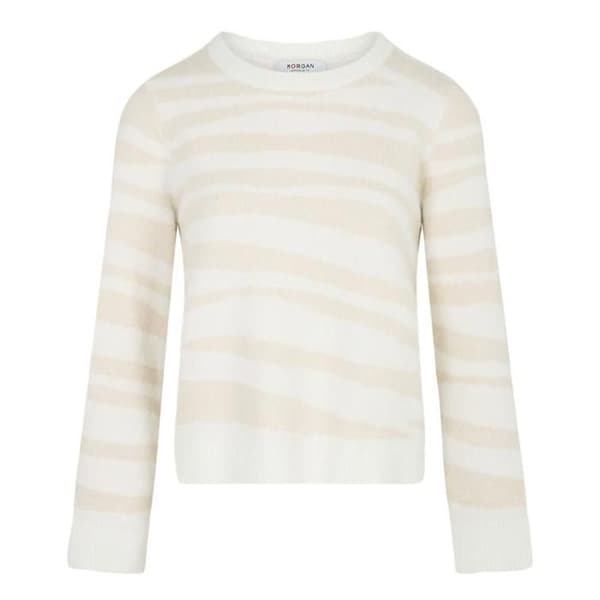 Pull Beige/Vit Kvinna Morgan MTIGRA