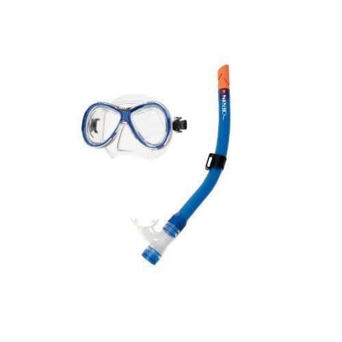 Seac iltra Mask och snorkel ventil Blå - SET BIS CAPRI MD S