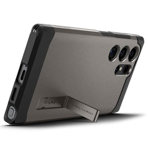 Coque Spigen Tough Armor för Samsung Galaxy S24 Ultra (stålgrå)
