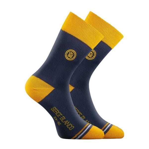 Serge Blanco Strumpor Herr, Strumpa Herr (9-pack) - Gul