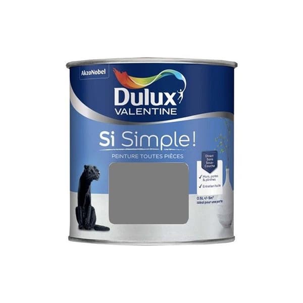 Dulux Valentine Si Simple! L'Anthracite 0,5 L