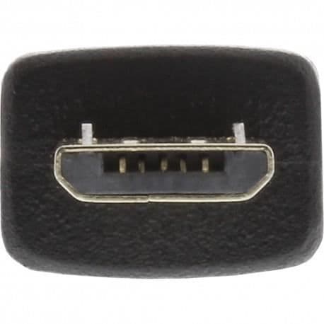 Micro-USB 2.0-kabel - InLine® - USB-A Hane / Micro-B Hane - 3m - Svart - Kompatibel med USB 2.0